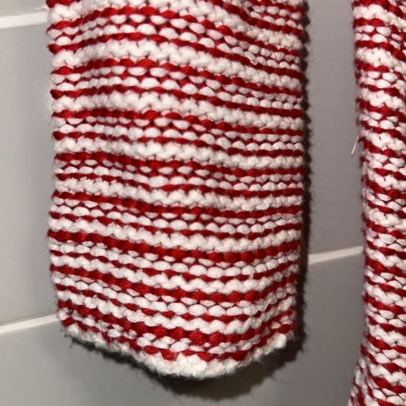 Peek-A-Boo Shoulder Striped Sweater - Picture 8 of 14